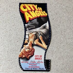 2 Sided Flyer 8”X4” City of Angels London PRINCE OF WALES THEATRE West End 1993